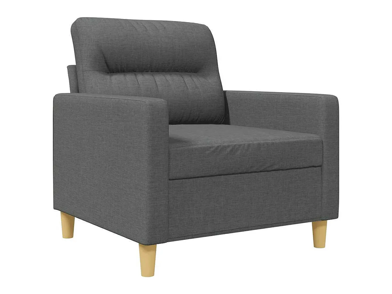 Poltrona*vidaxl Poltrona 60 cm tecido -escuro Cinzento