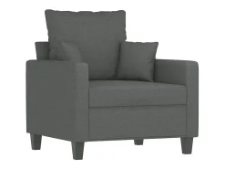 Poltrona*vidaxl Poltrona 60 cm tecido -escuro Cinzento