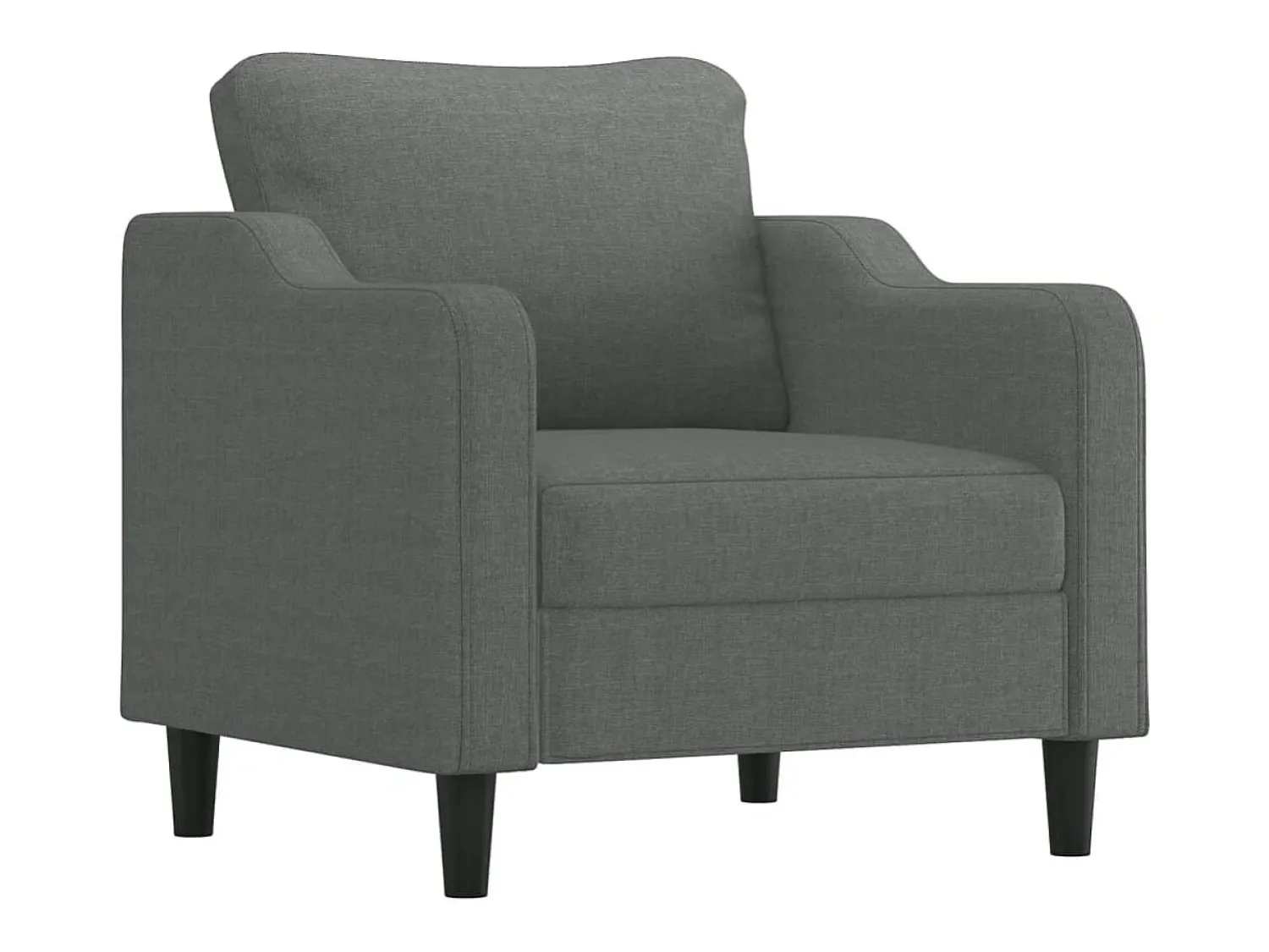 Poltrona| Poltrona 60 cm tecido -escuro PT523206 Cinzento