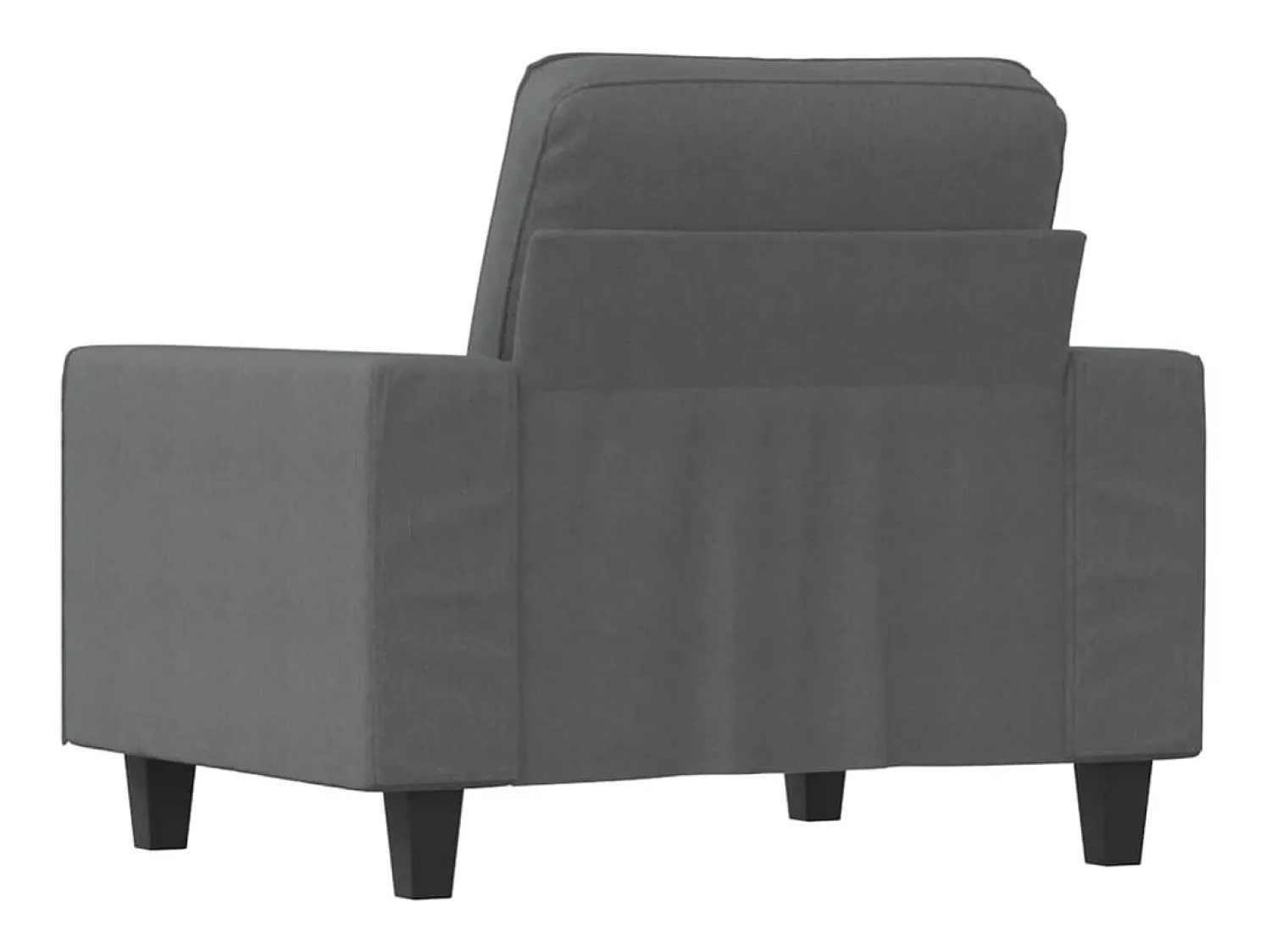 Poltrona*vidaxl Poltrona 60 cm tecido -escuro Cinzento