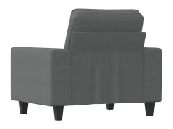 Poltrona*vidaxl Poltrona 60 cm tecido -escuro Cinzento