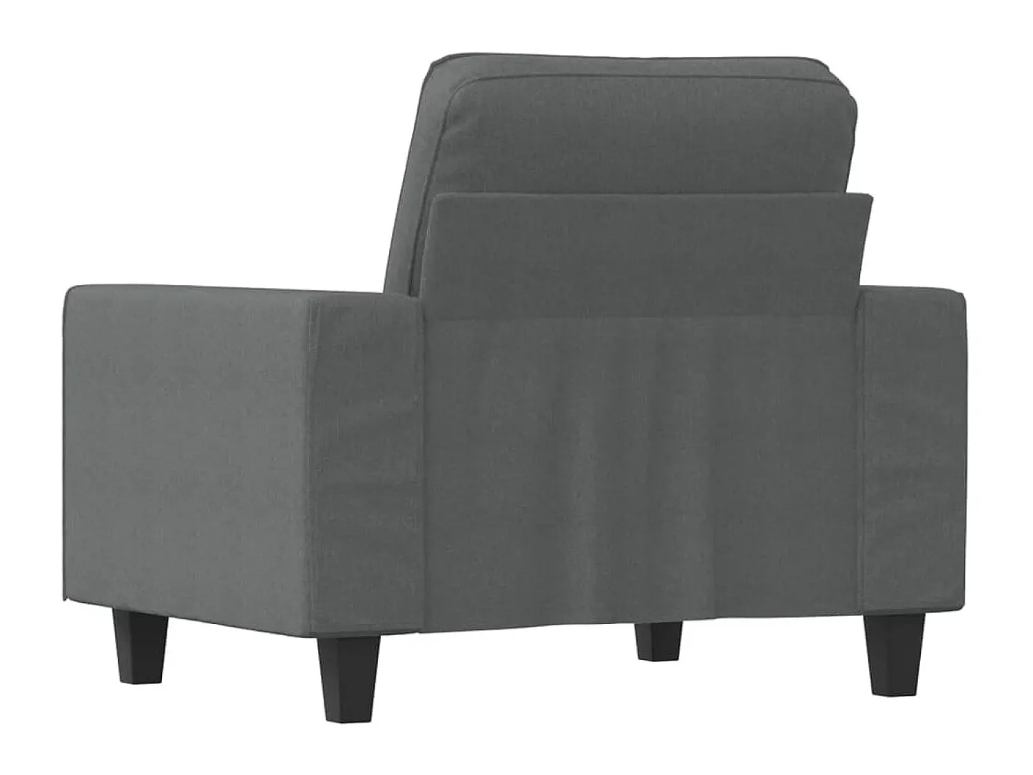 Poltrona*vidaxl Poltrona 60 cm tecido -escuro Cinzento