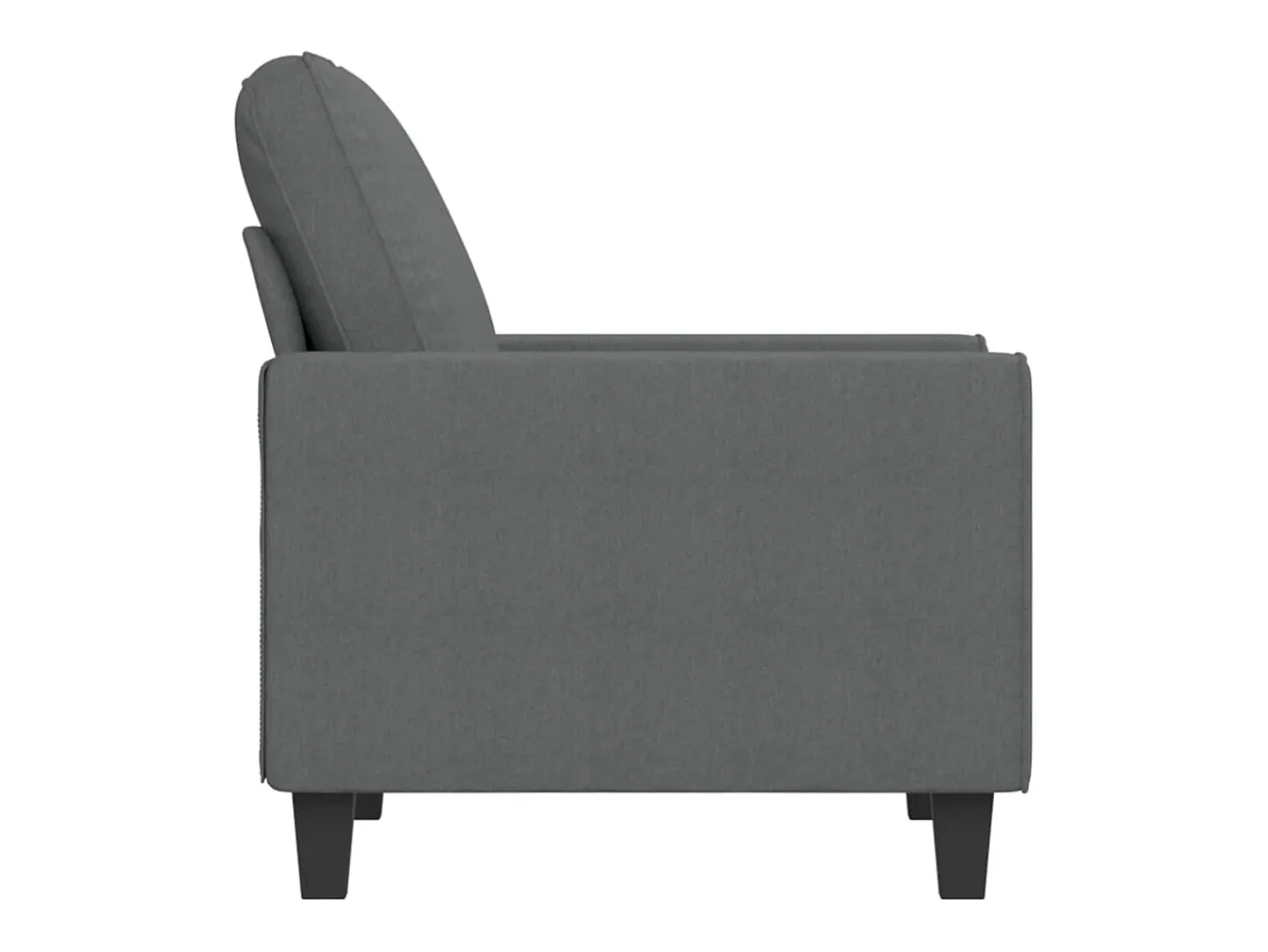 Poltrona*vidaxl Poltrona 60 cm tecido -escuro Cinzento