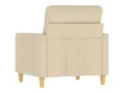 Poltrona*vidaxl Poltrona 60 cm tecido cor Creme