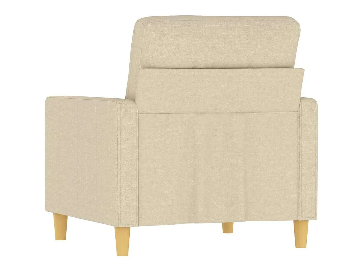 Poltrona*vidaxl Poltrona 60 cm tecido cor Creme