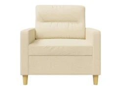 Poltrona*vidaxl Poltrona 60 cm tecido cor Creme