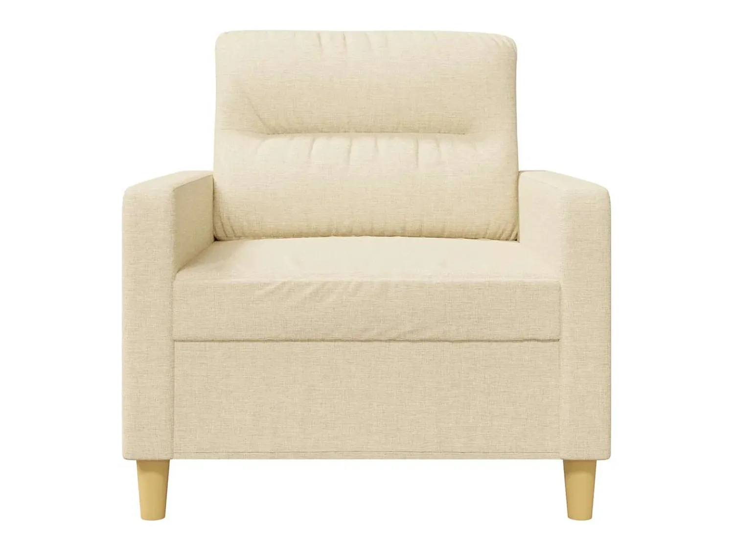 Poltrona*vidaxl Poltrona 60 cm tecido cor Creme