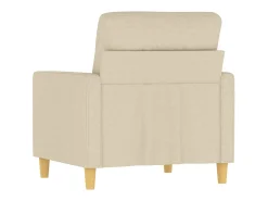 Poltrona*vidaxl Poltrona 60 cm tecido cor Creme