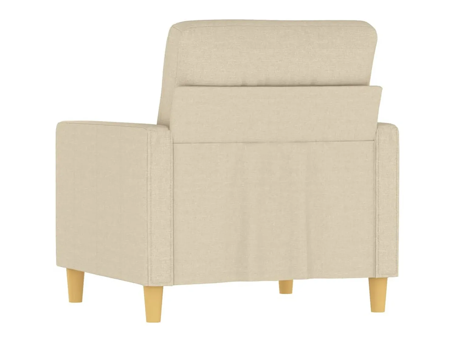 Poltrona*vidaxl Poltrona 60 cm tecido cor Creme