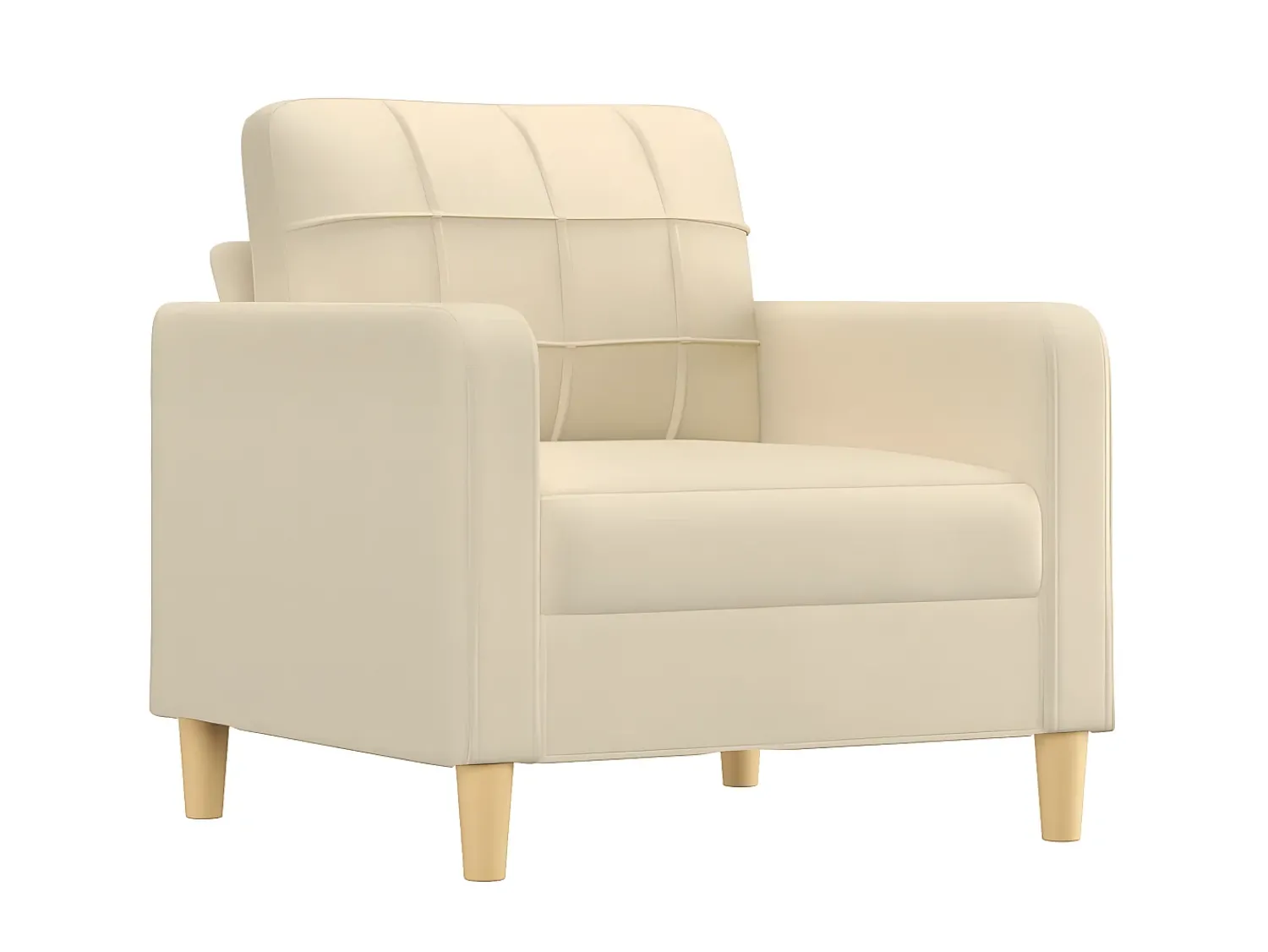 Poltrona* Poltrona 60 cm tecido cor PT721948 Creme