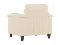 Poltrona* Poltrona 60 cm tecido de microfibra PT903736 Bege