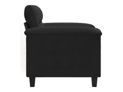 Poltrona|vidaxl Poltrona 60 cm tecido de microfibra Preto
