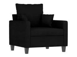 Poltrona|vidaxl Poltrona 60 cm tecido Preto
