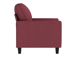 Poltrona|vidaxl Poltrona 60 cm tecido tinto Vermelho