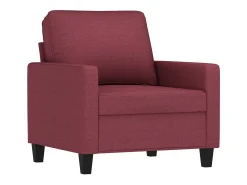 Poltrona|vidaxl Poltrona 60 cm tecido tinto Vermelho