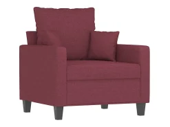 New vidaxl Poltrona 60 cm tecido tinto Vermelho