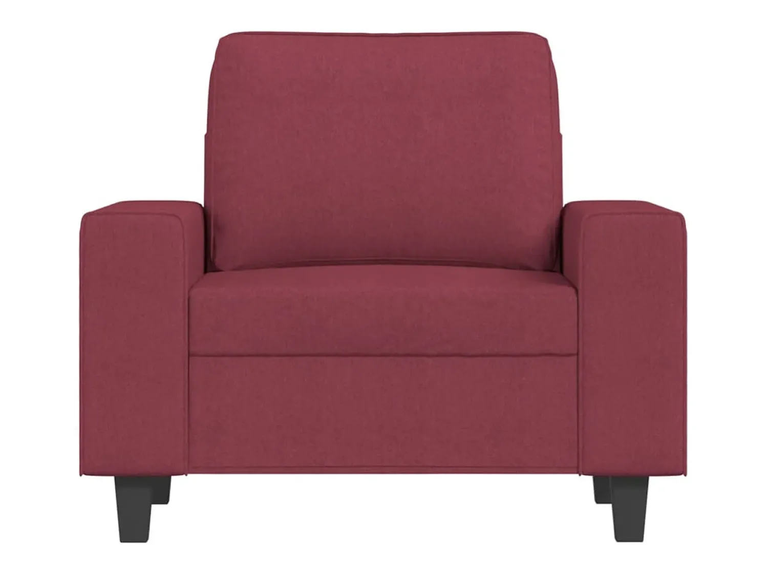 New Poltrona 60 cm tecido tinto PT243655 Vermelho