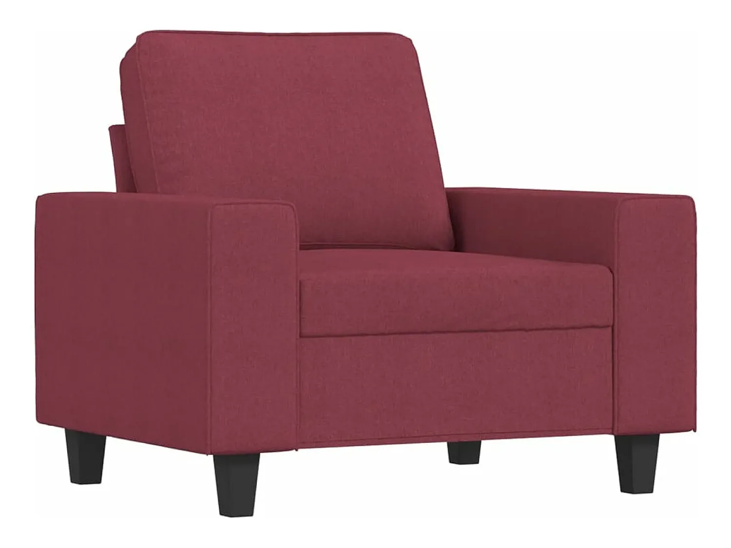 New Poltrona 60 cm tecido tinto PT243655 Vermelho