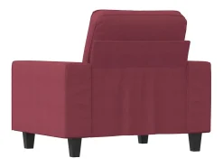 New Poltrona 60 cm tecido tinto PT243655 Vermelho