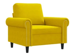 New Poltrona 60 cm veludo PT304356 Amarelo