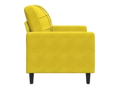 Poltrona| Poltrona 60 cm veludo PT553595 Amarelo