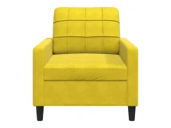 Poltrona| Poltrona 60 cm veludo PT553595 Amarelo