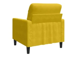 Poltrona*vidaxl Poltrona 60 cm veludo Amarelo
