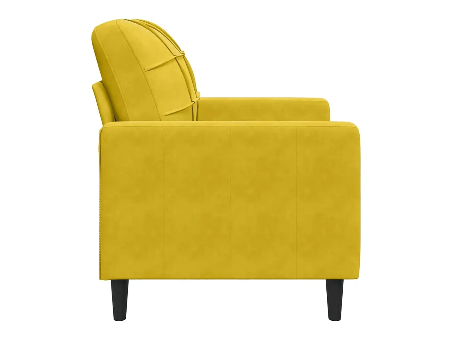 Poltrona*vidaxl Poltrona 60 cm veludo Amarelo