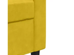 Poltrona*vidaxl Poltrona 60 cm veludo Amarelo