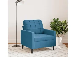 Outlet Poltrona 60 cm veludo PT423791 Azul