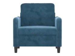 Outlet Poltrona 60 cm veludo PT199713 Azul