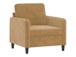 Poltrona* Poltrona 60 cm veludo PT310719 Castanho