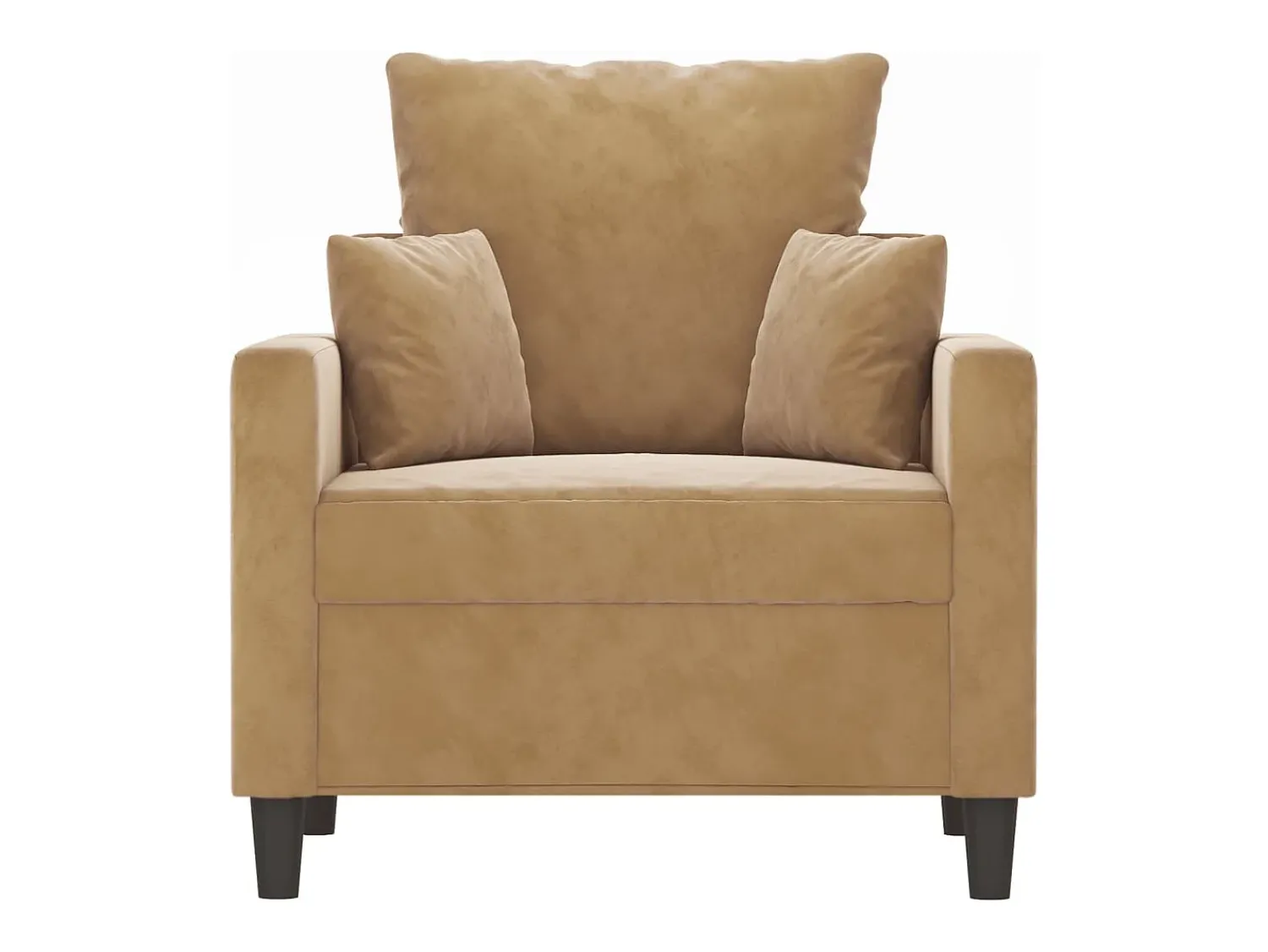 Poltrona* Poltrona 60 cm veludo PT779251 Castanho