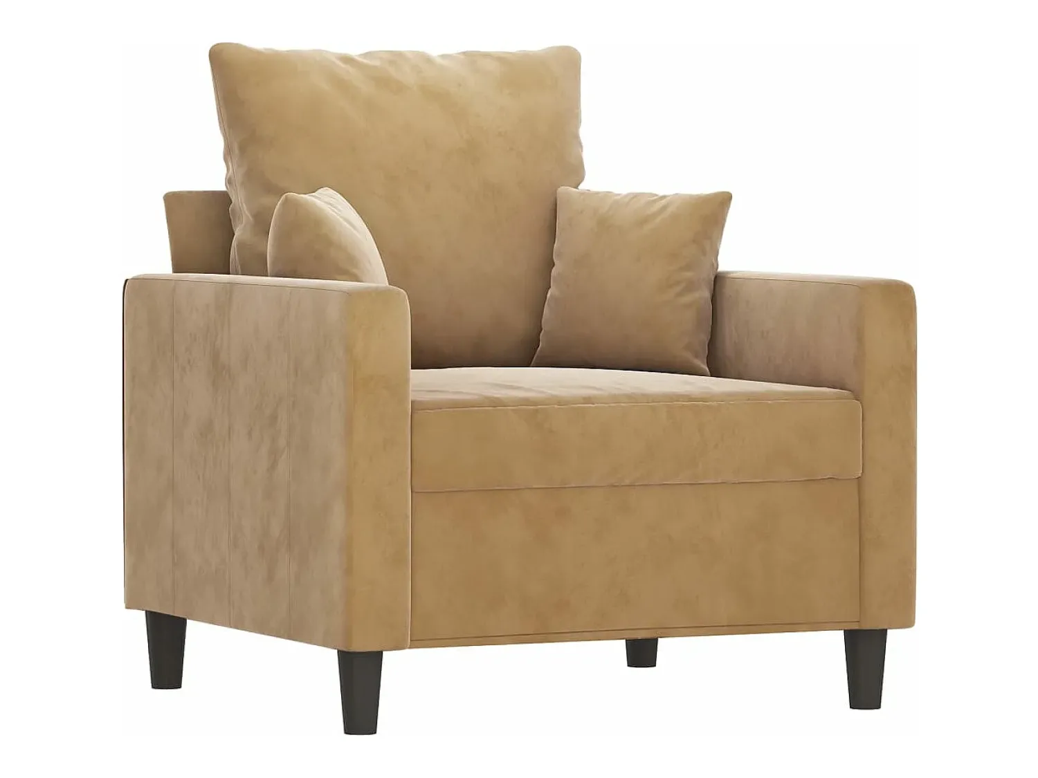 Poltrona* Poltrona 60 cm veludo PT779251 Castanho
