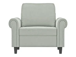 Poltrona* Poltrona 60 cm veludo -claro PT701733 Cinzento