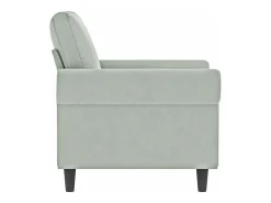 Poltrona* Poltrona 60 cm veludo -claro PT701733 Cinzento