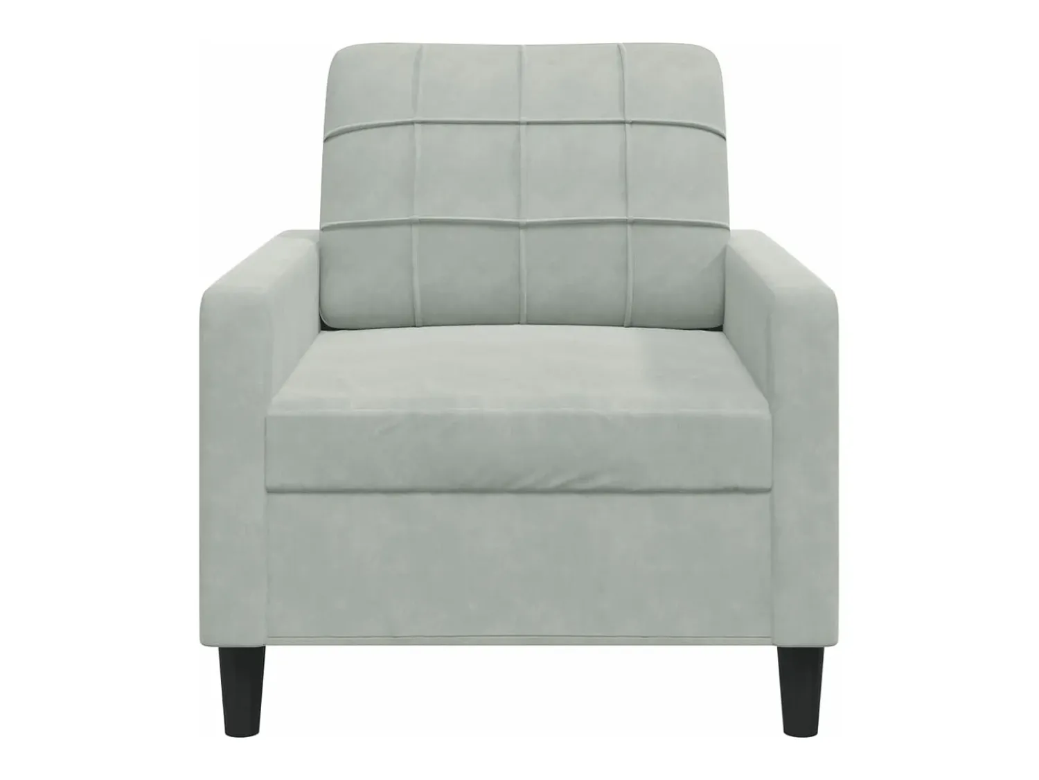 Poltrona 60 cm veludo -claro PT359485^ Poltrona