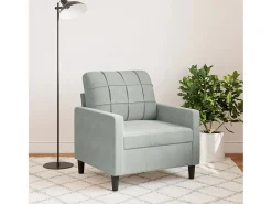 Poltrona 60 cm veludo -claro PT359485^ Poltrona