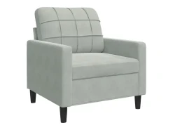 Poltrona 60 cm veludo -claro PT359485^ Poltrona