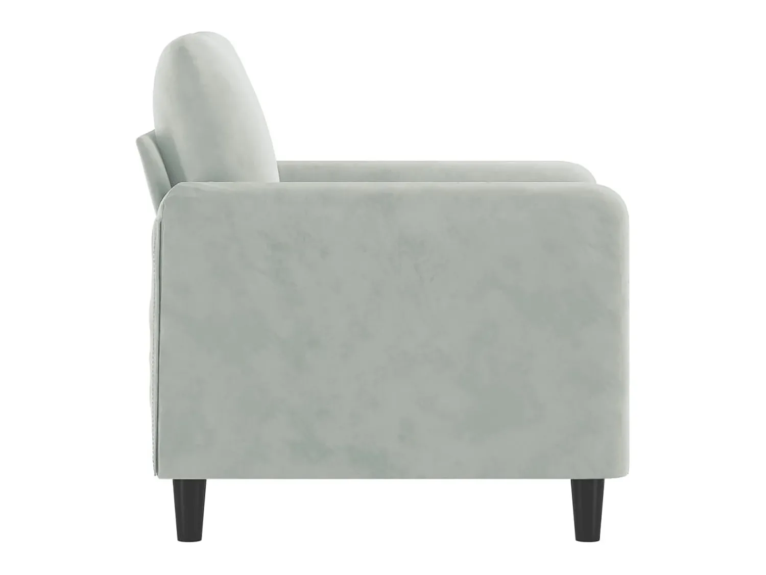 Poltrona| Poltrona 60 cm veludo cinzento-claro PT167984 Cinzento claro