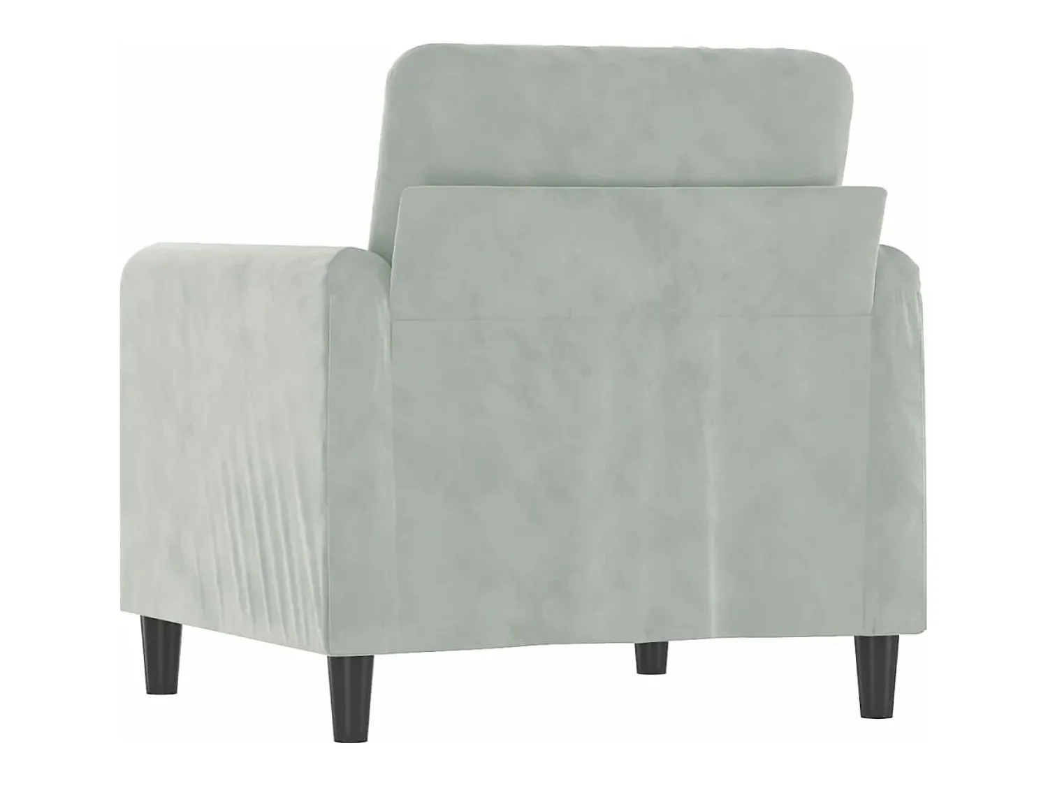 Poltrona| Poltrona 60 cm veludo cinzento-claro PT167984 Cinzento claro