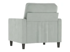Hot Poltrona 60 cm veludo cinzento-claro PT993406 Cinzento claro
