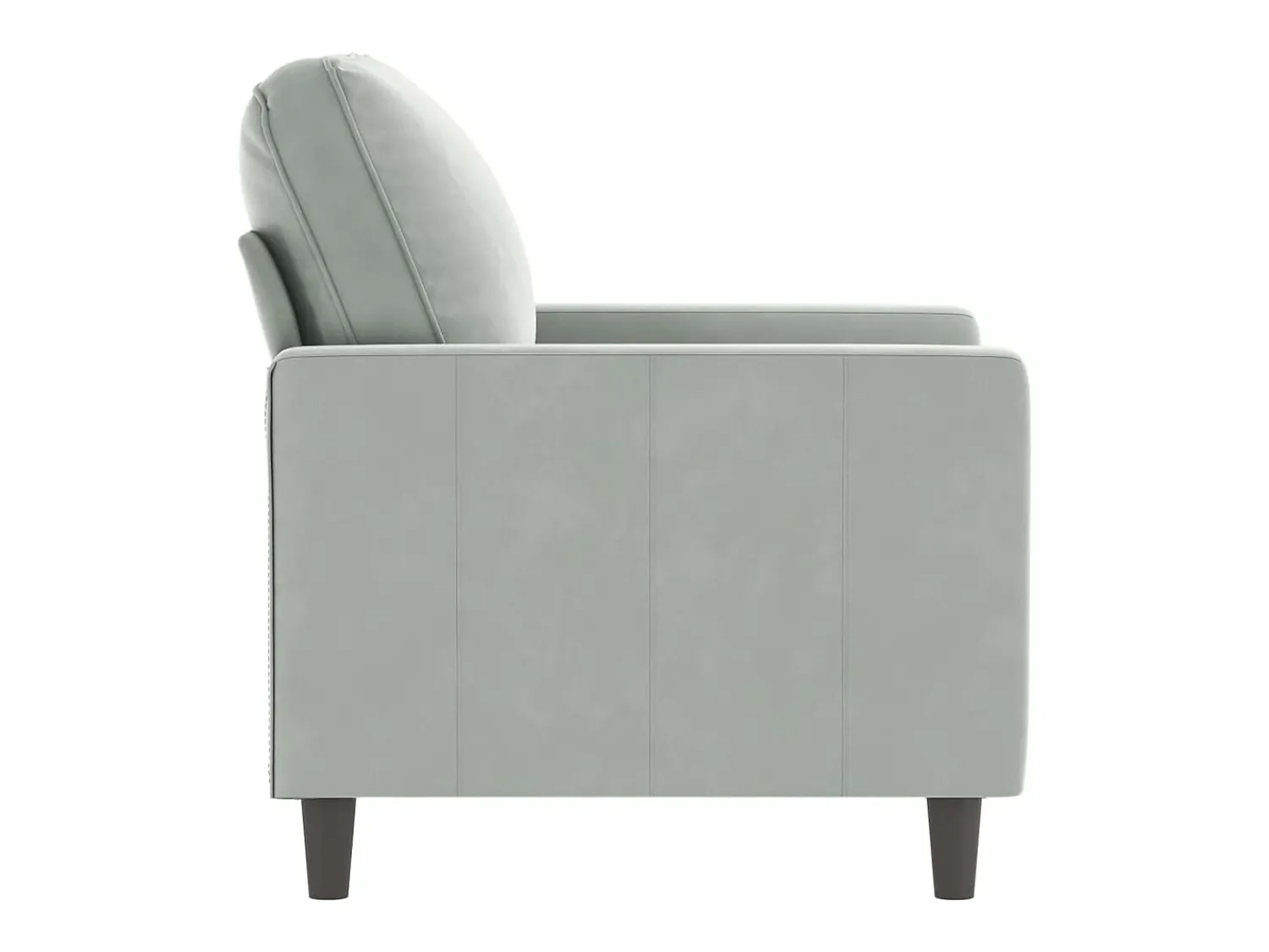 Hot Poltrona 60 cm veludo cinzento-claro PT993406 Cinzento claro