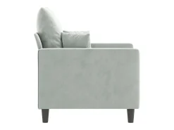 Poltrona* Poltrona 60 cm veludo cinzento-claro PT183684 Cinzento claro