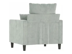Poltrona* Poltrona 60 cm veludo cinzento-claro PT183684 Cinzento claro