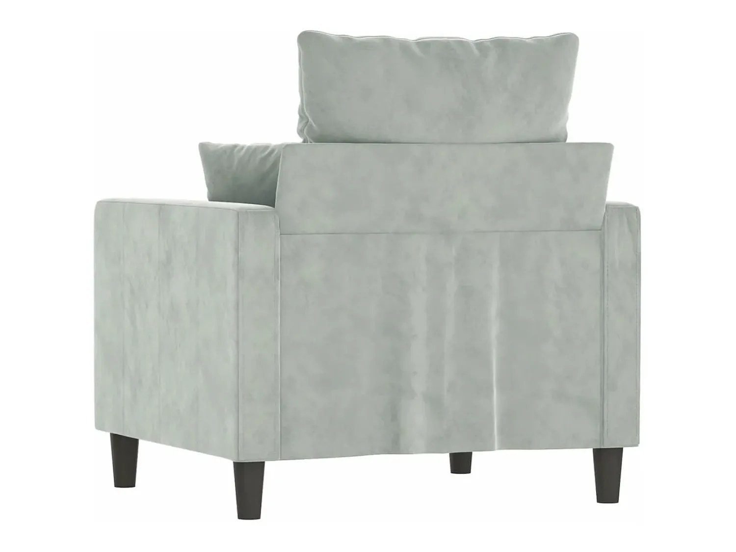 Poltrona* Poltrona 60 cm veludo cinzento-claro PT183684 Cinzento claro