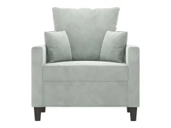 Poltrona* Poltrona 60 cm veludo cinzento-claro PT183684 Cinzento claro