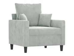 Poltrona* Poltrona 60 cm veludo cinzento-claro PT183684 Cinzento claro