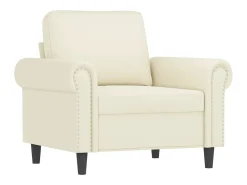 Poltrona* Poltrona 60 cm veludo cor PT971698 Creme