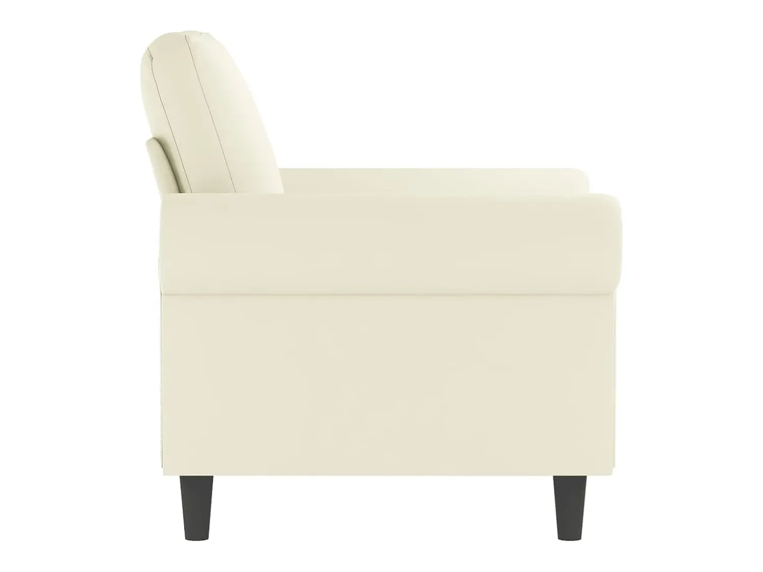 Poltrona* Poltrona 60 cm veludo cor PT971698 Creme